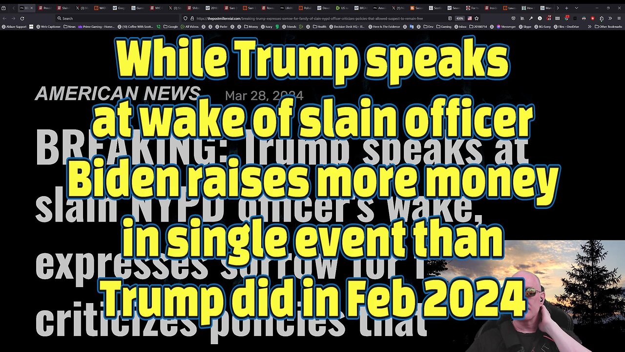 While Trump speaks at wake of slain officer Biden raises $25 million-486