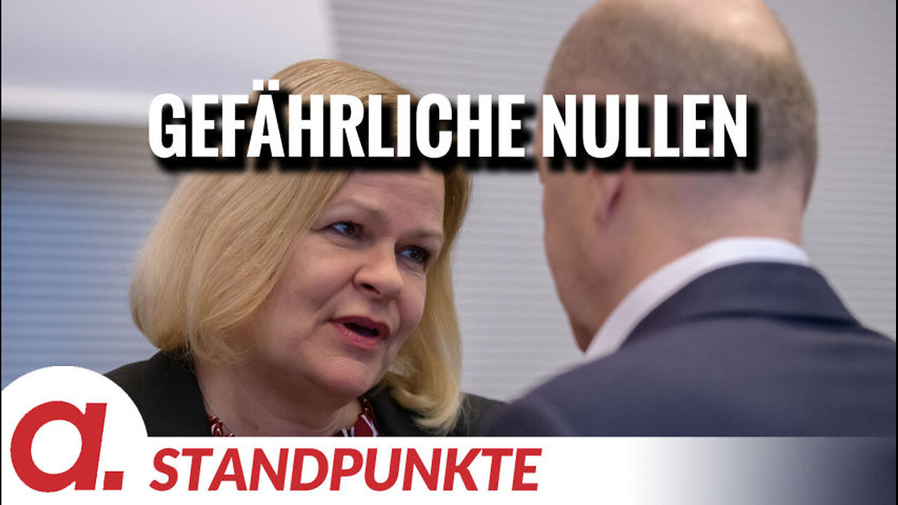 Gefährliche Nullen – Nancy Faeser | Von Uwe Froschauer