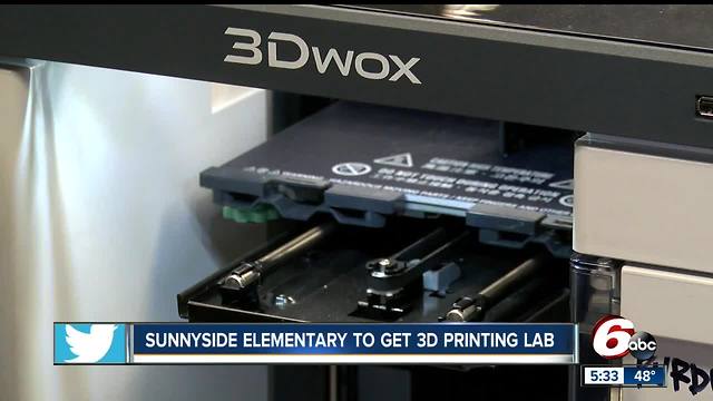 3D printing lab coming to Indianapolis elementary school