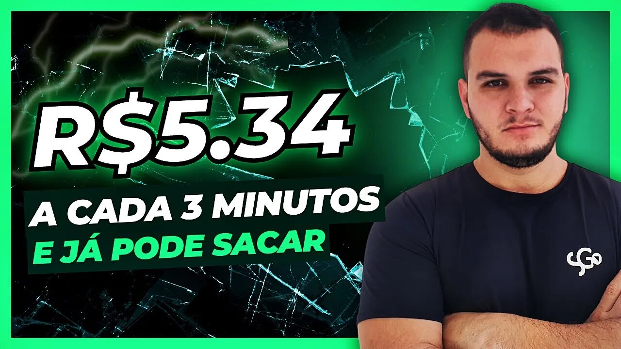 [SAQUE R$5,34 A CADA 3 MINUTOS] JOGO que GANHA DINHEIRO DE VERDADE e já PODE SACAR via PIX