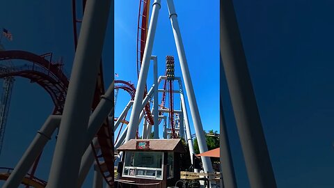 Silver Bullet loop at Knott’s Berry Farm #knottsberryfarm #silverbullet #coaster