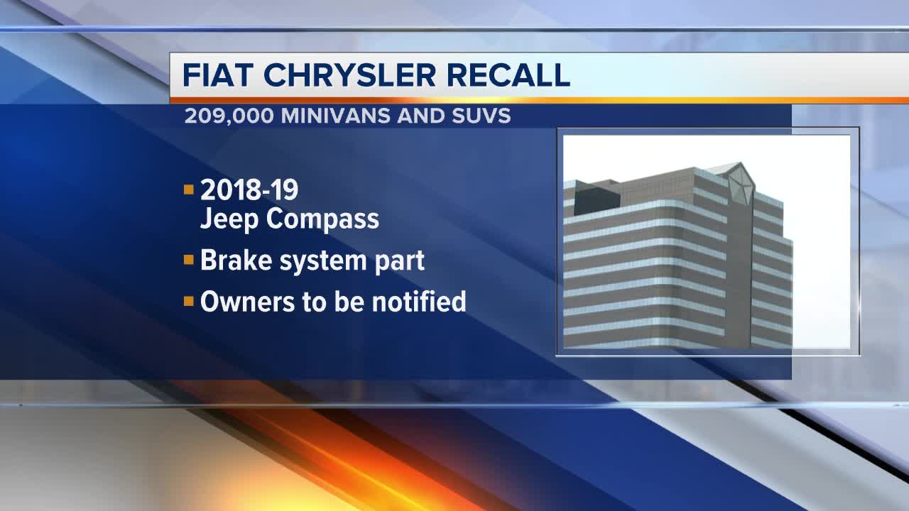 Fiat Chrysler recalls nearly 209K vans, SUVs to fix 'spongy brakes'