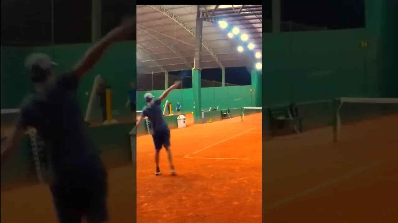 backhand tá em dia! #tennis #subscribe #shorts #onehandedbackhand