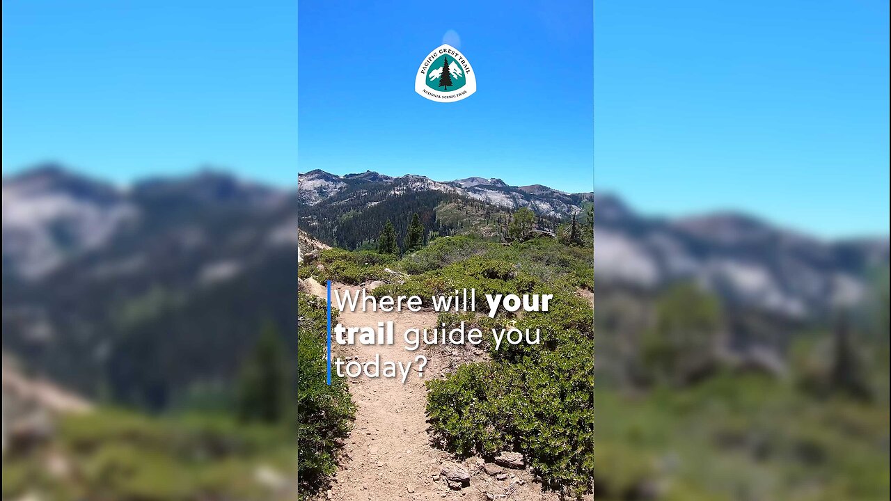 Trail Running on the PACIFIC CREST TRAIL near Truckee, CA