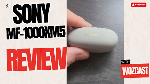 REVIEW Sony MF1000XM5 Noise cancelling earbuds. Wireless with call and voice control.