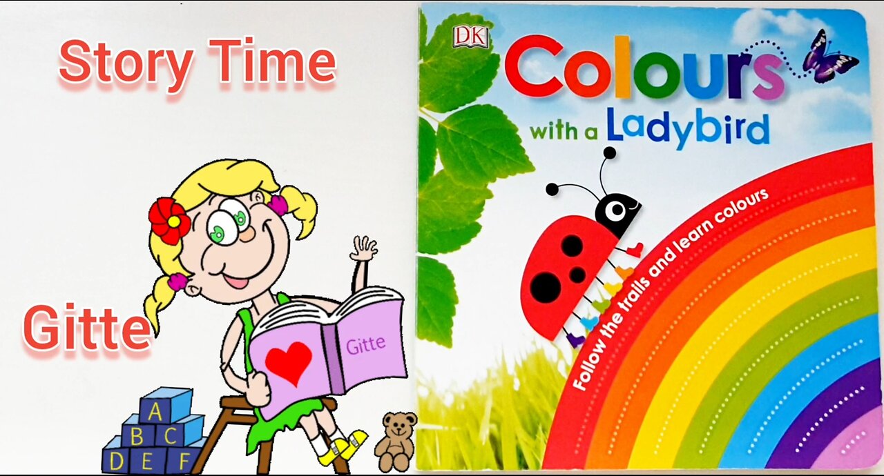 Colours with a Ladybird | Learn Colours (with draw a rainbow )| Read Aloud Book #storytimewithgitte