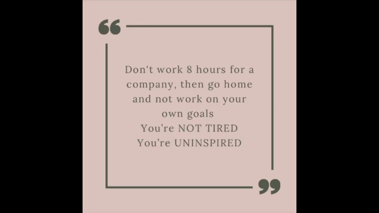 You’re not tired, you’re uninspired