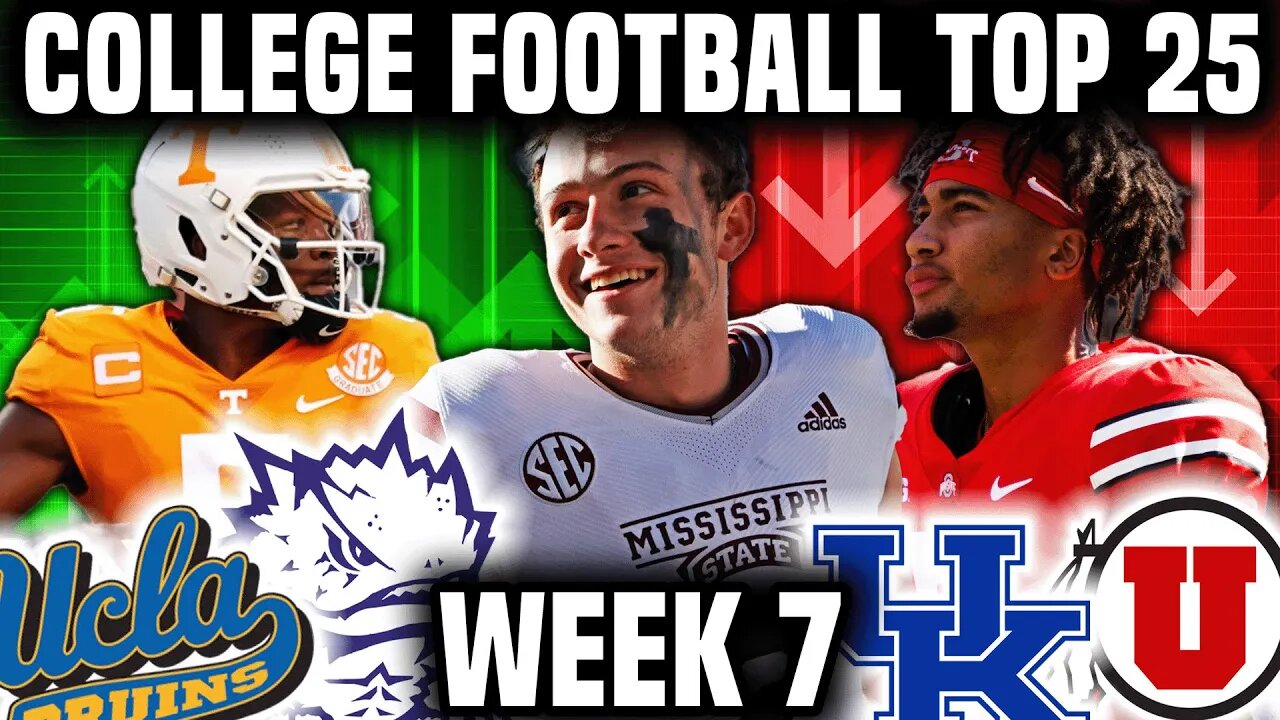 College Football Top 25 + Heisman Watch List | Week 7 | NEW Heisman Contender!!!