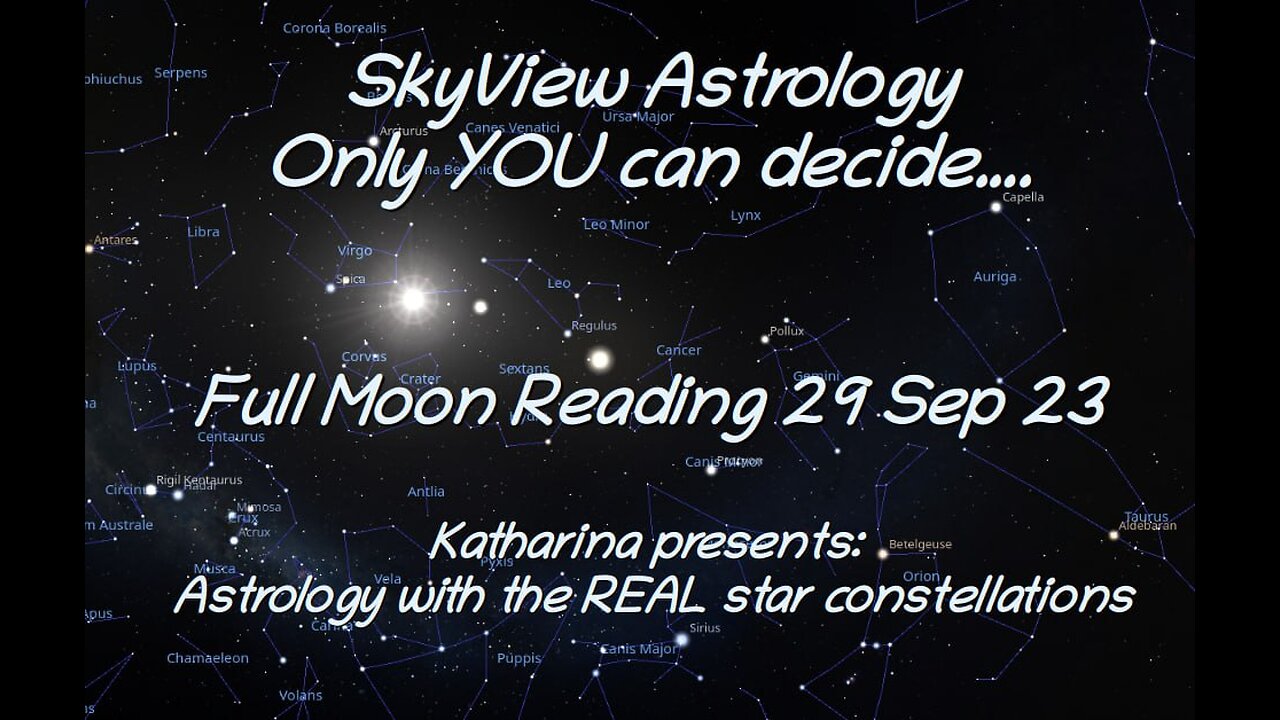 SkyView Astrology: Full Moon Reading 29 Sep '23