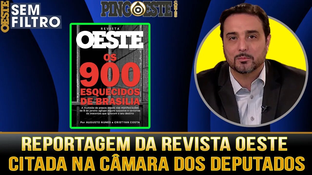 Eduardo Bolsonaro cita na câmara reportagem da Revista Oeste [SÍLVIO NAVARRO]