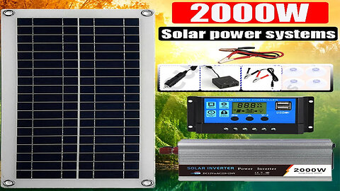 Solar Freedom: 2000W Kit for Home, RV, Caravan, and Camping Power