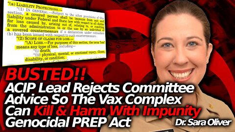 BOMBSHELL ADMISSION: CDC Hell-Bent On Ensuring That Vax Workers Can Kill With PREP Act Impunity