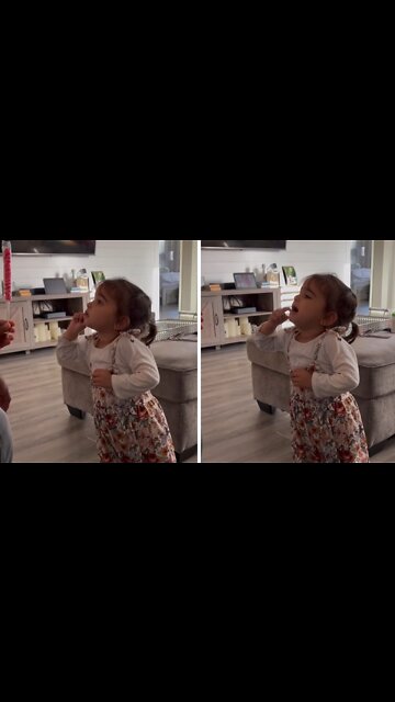 Girl Adorably Starts Crying After Dad Says Candy Is Bad