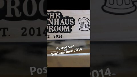 Hard to believe I posted this 9 years ago. Full video link in the comments. #taproom #barsign