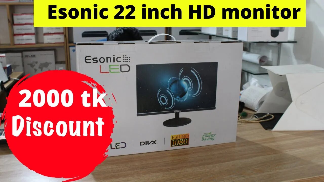 Esonic 22 inch HD monitor discount price in bd l Monitor Price, Unboxing Review | কম দামে মনিটর