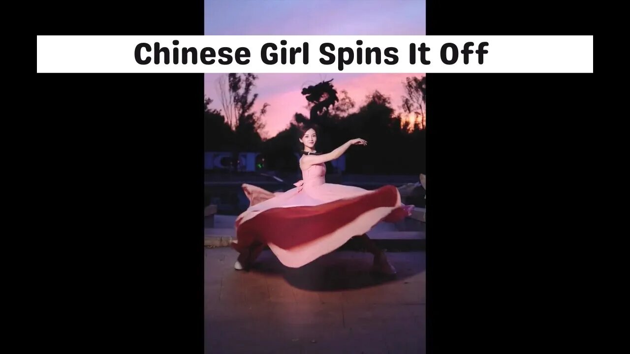 Chinese Girl Spins It Off