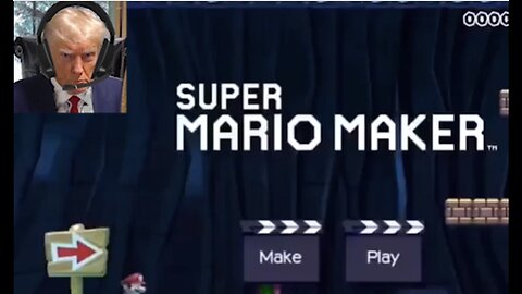 Trump Plays Super Mario maker