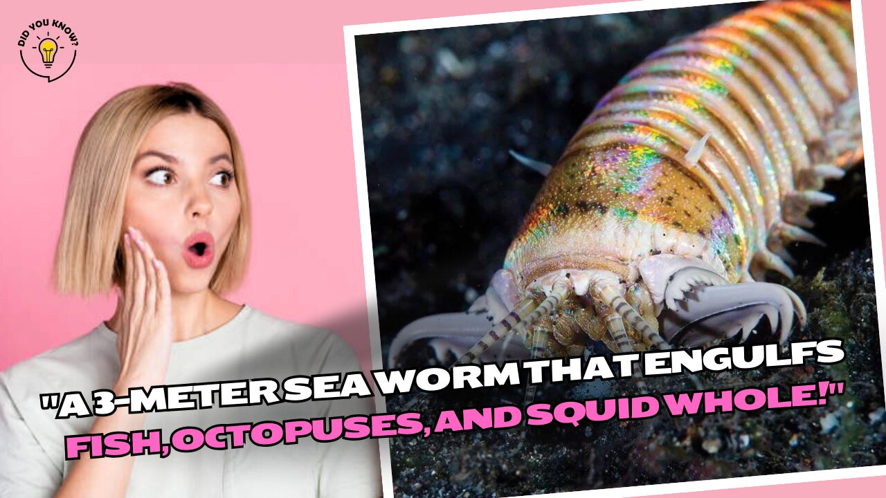 "A 3-meter sea worm that engulfs fish, octopuses, and squid whole!"