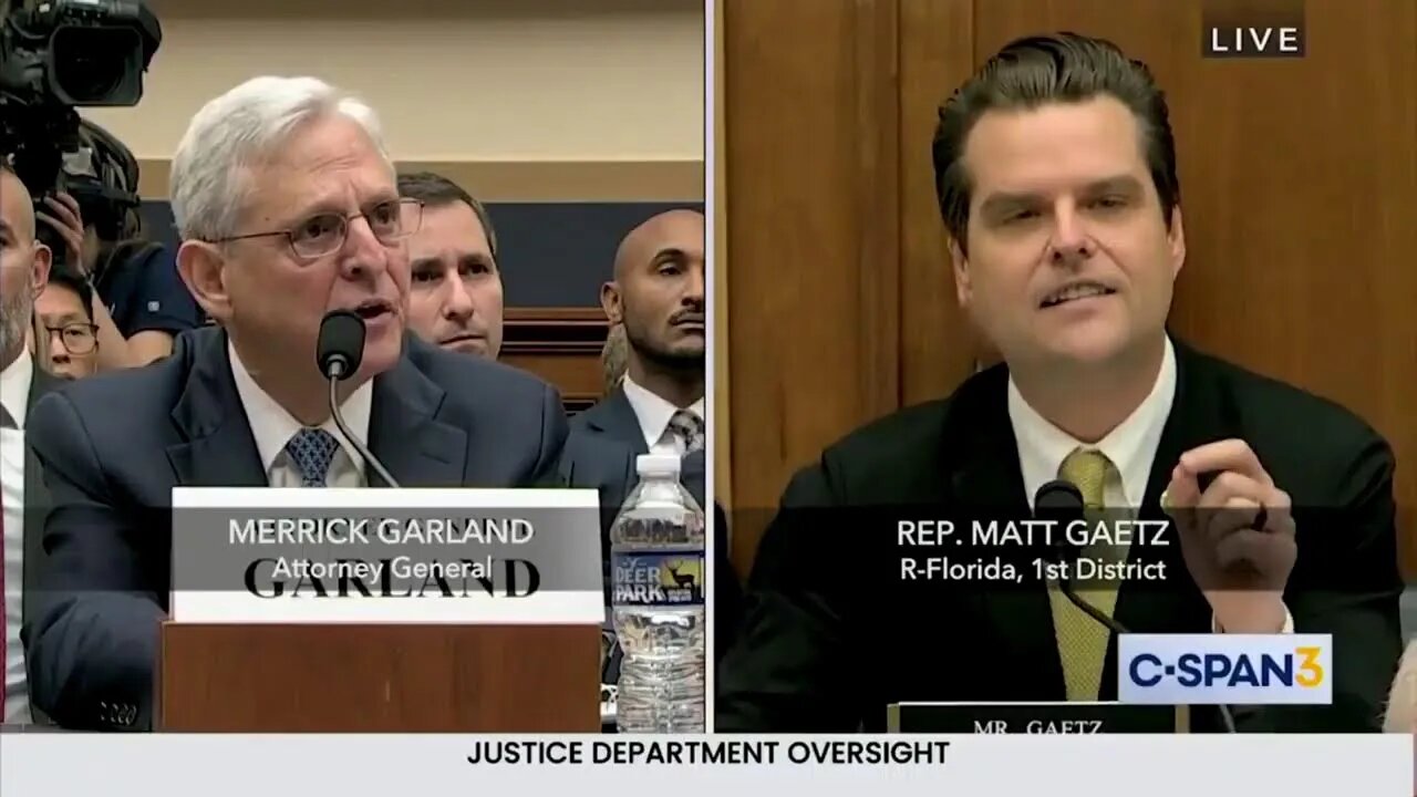 Matt Gaetz to Merrick Garland: 'On January 6th, Did You Lose Count of the Number of Federal Assets?'