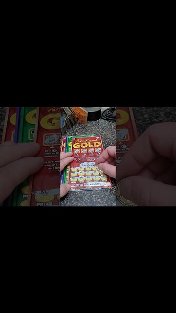 24 Karat Gold Scratch Off Ticket! #lottery