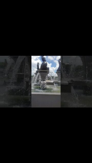 o chafariz esta cheio de agua #shorts