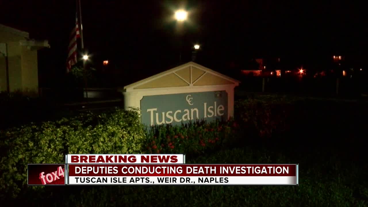 Death investigation at Tuscan Isle Apartments in Naples