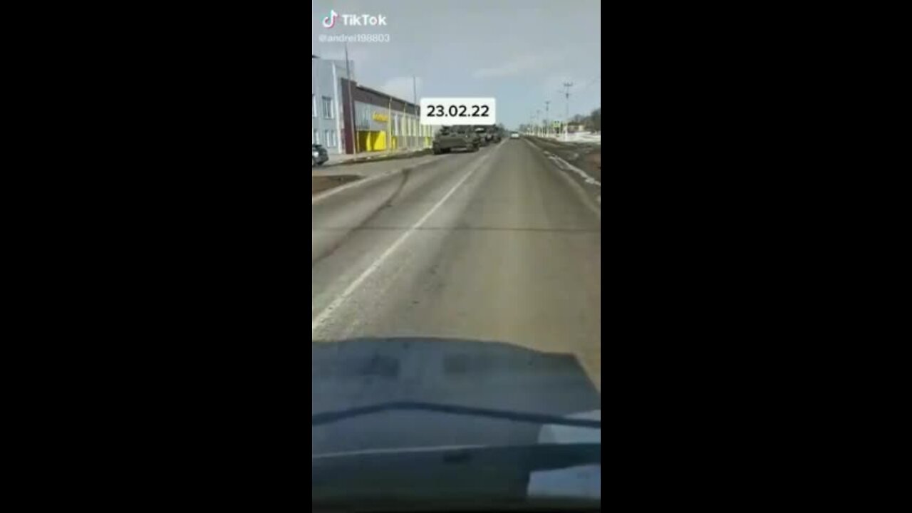 Military Convoy Is Moving Towards The Ukrainian Border Which Is 30Km South