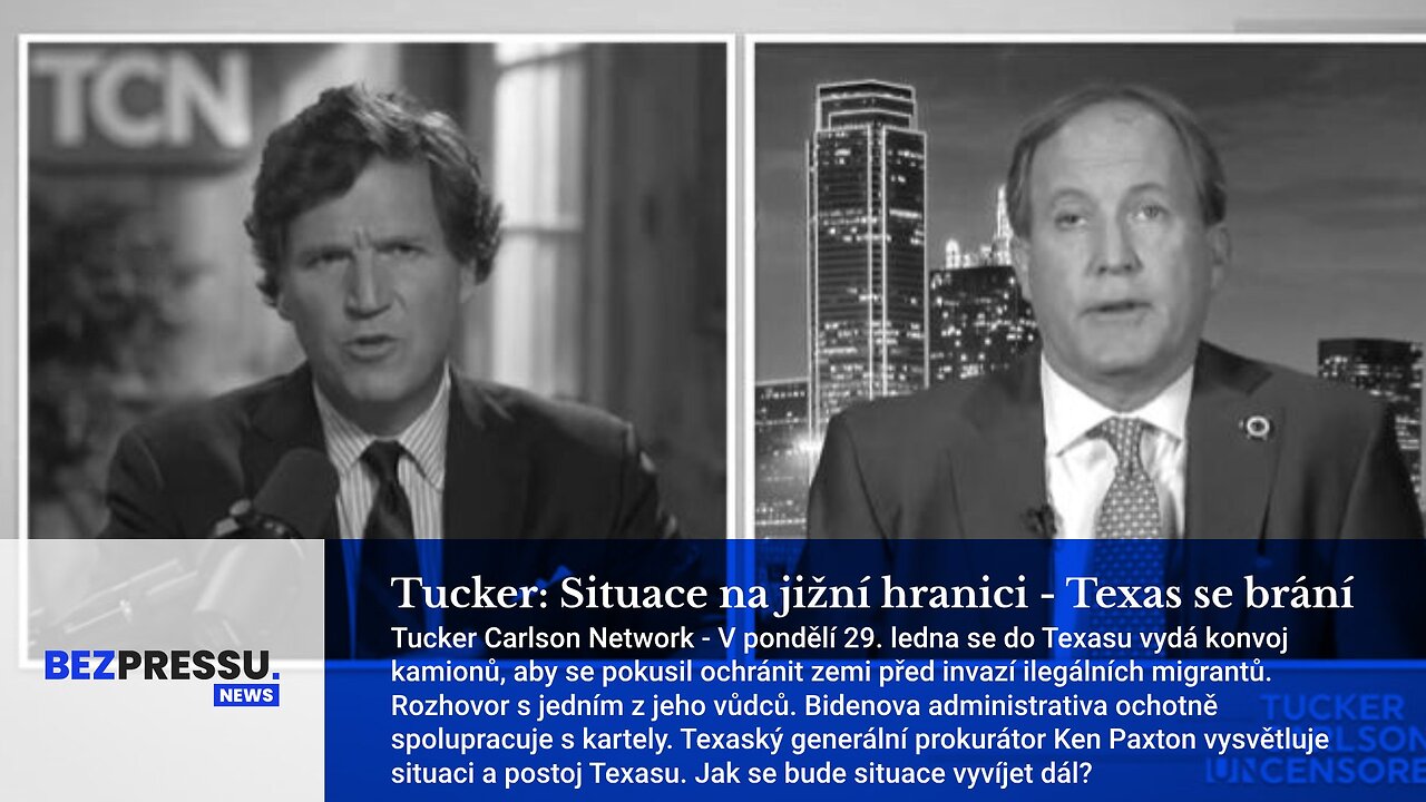 Tucker: Situace na jižní hranici - Texas se brání