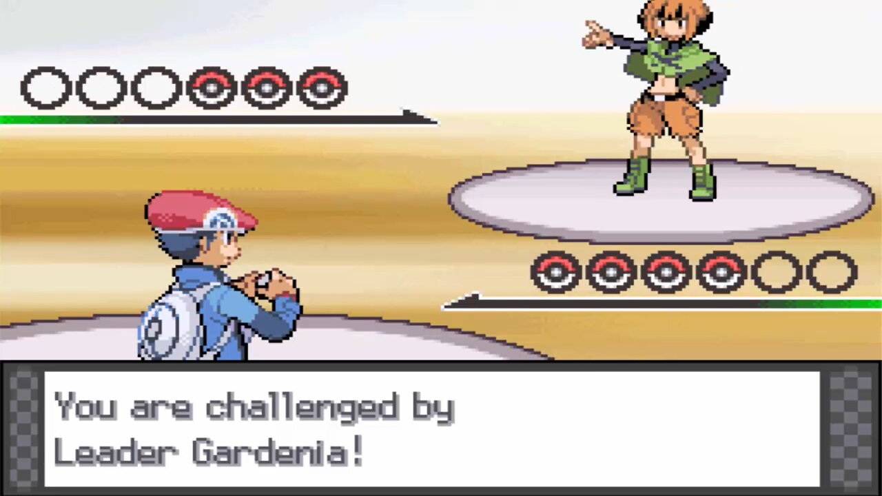 Pokemon Platinum - Eterna Gym Leader Battle: Gardenia