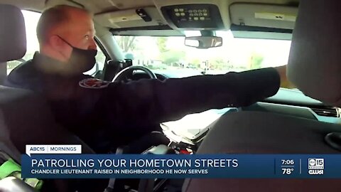 Chandler Police Lieutenant patrols hometown streets