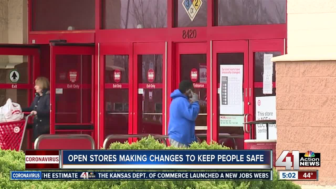 Open stores make changes to keep customers safe