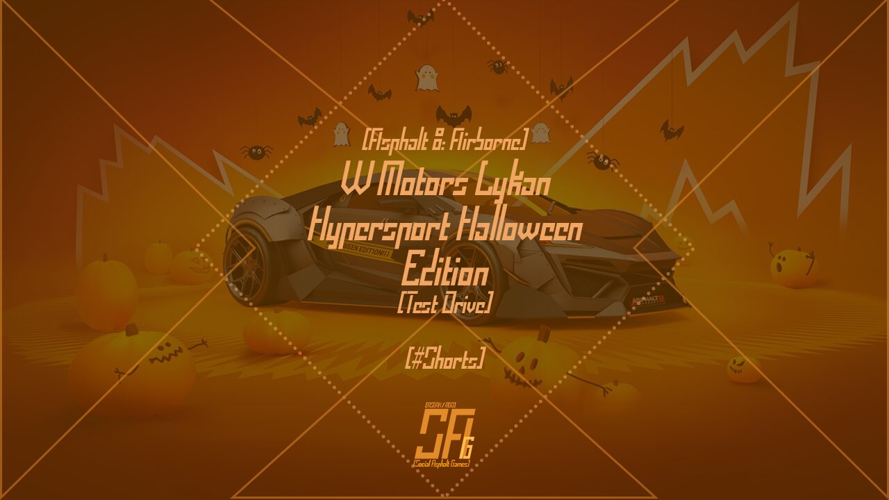 [Asphalt 8: Airborne (A8)] W Motors Lykan Hypersport Halloween Edition | Test Drive | #Shorts Clip