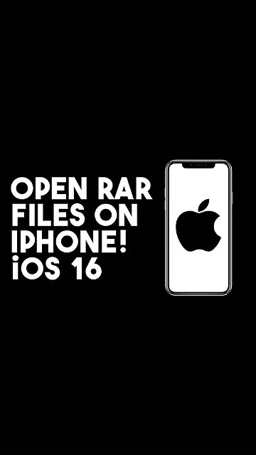 How To Open RAR Files On iPhone! iOS 16