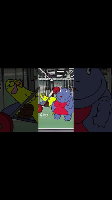 TOXIC GIRLS AT THE GYM #animation #shorts #viral