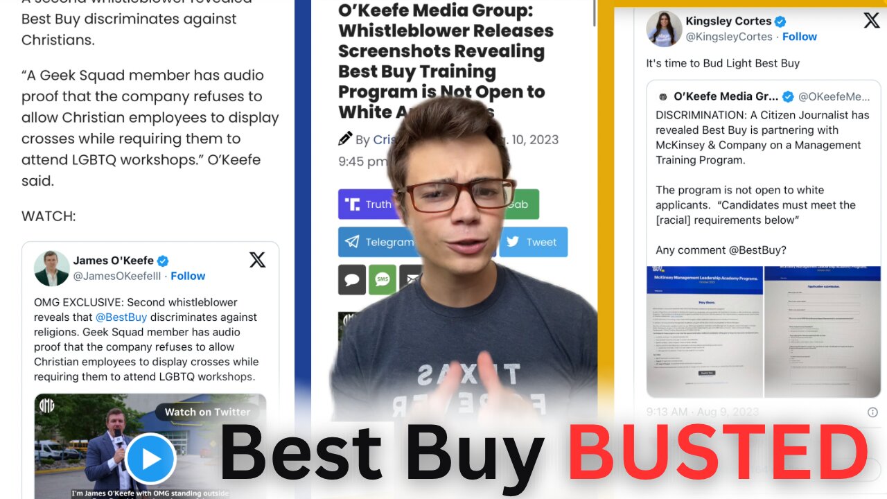 Victor Reacts: Best Buy BUSTED Discriminating Against Christians and White People!