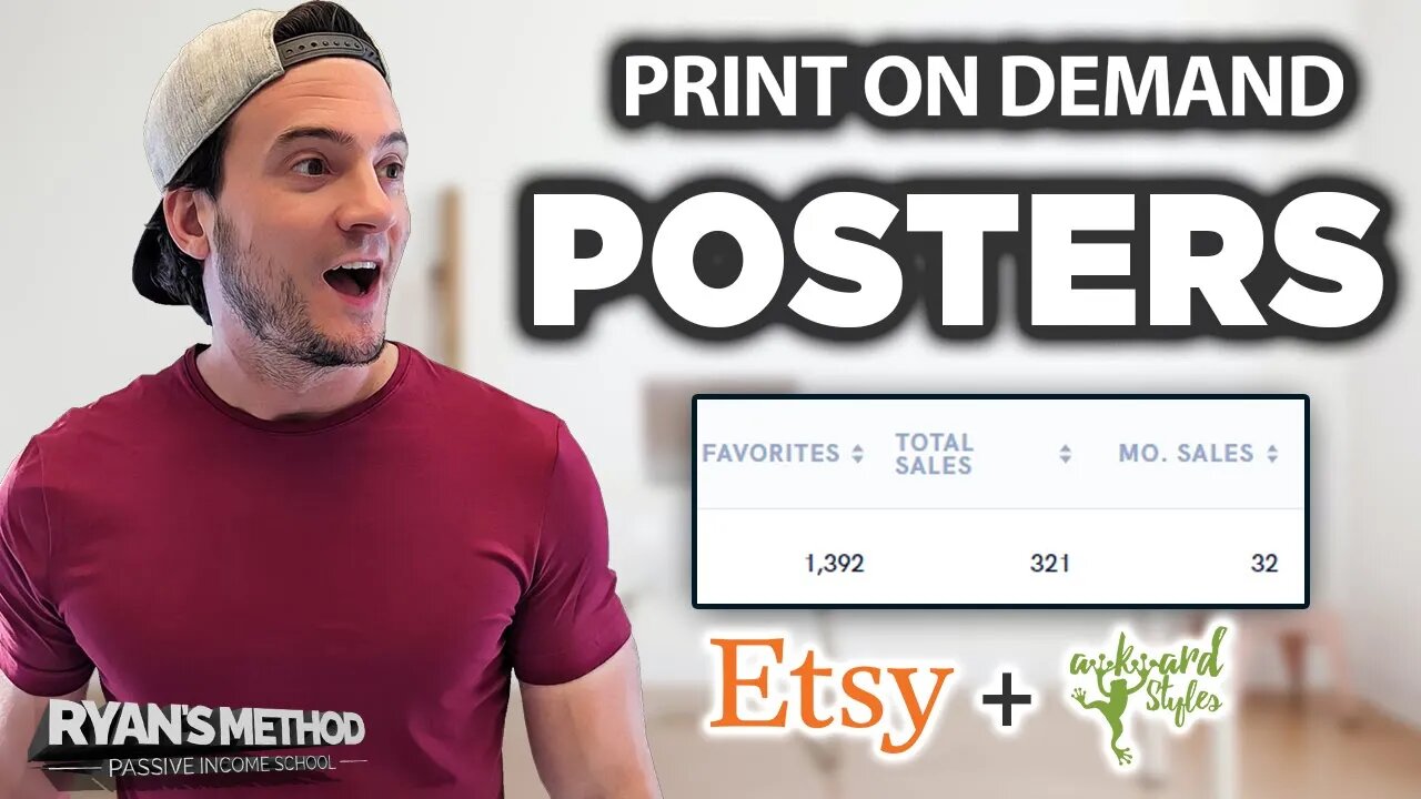 This Print on Demand Poster Makes 32 Sales/mo (HOW TO SELL SIMILAR POSTERS)