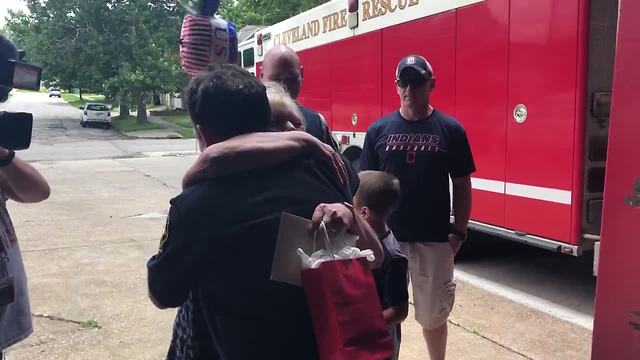RAW: The Sessin family thanks the good Samaritan who saved their father's life.