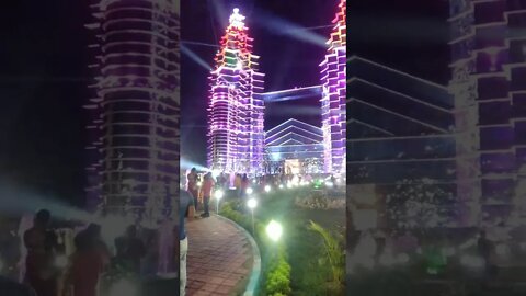 30.09.2022 at 00.15 a.m. Twin Tower Lighting Show.