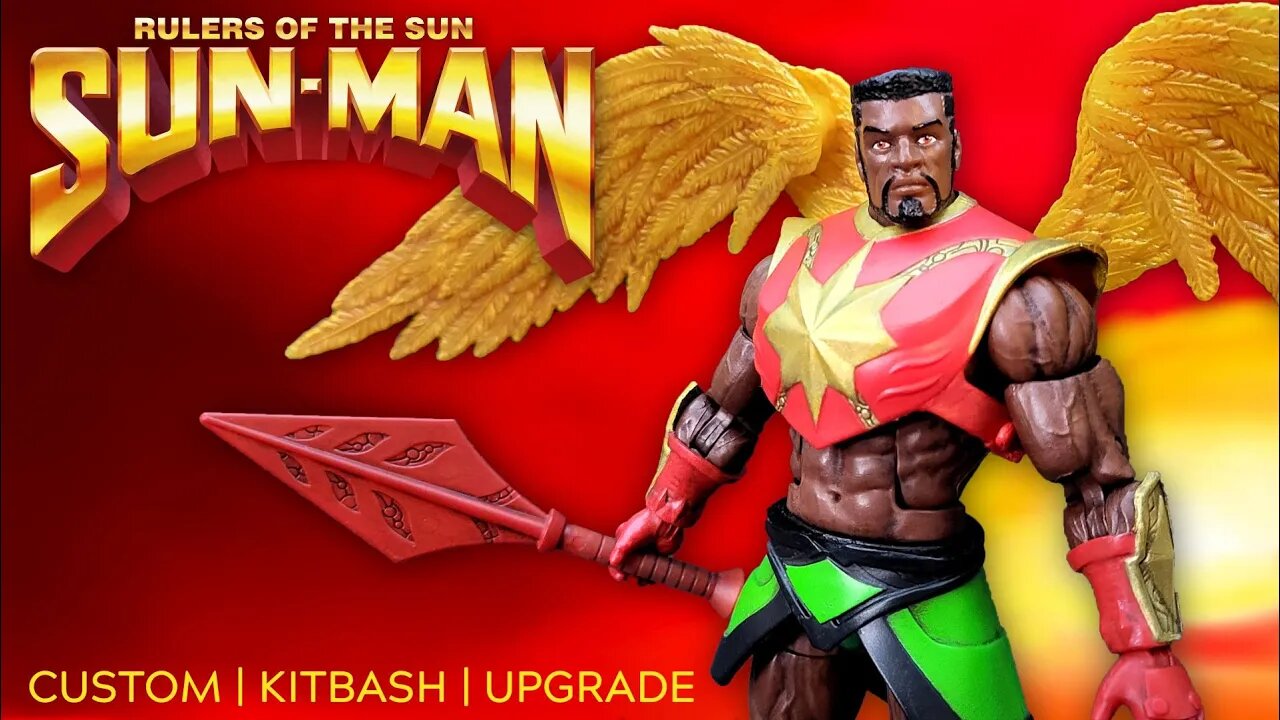 Custom Marvel Legends Style Sun-Man - Rulers of the Sun - Masterverse