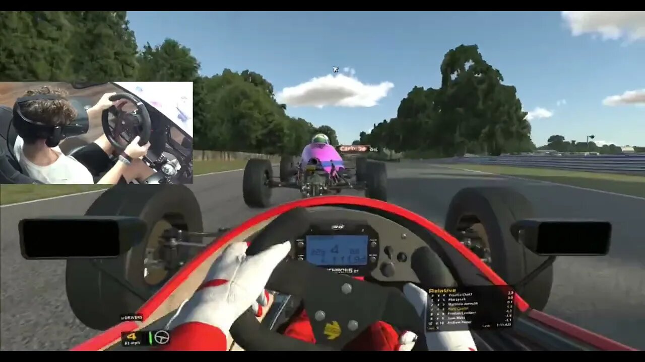 14 year old, iRacing Week 6, Formula Vee. Driver try’s to crash me out, who’s in the wrong?