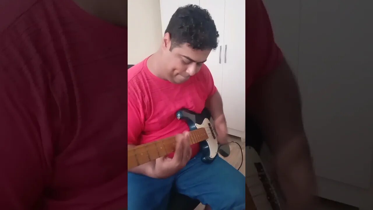 Dando uma de baixista #bass #lick #guitarra #musica #jam