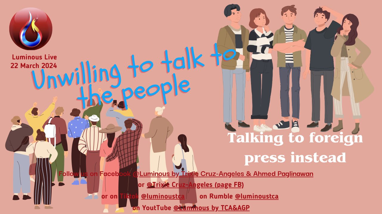Unwilling to talk to the people