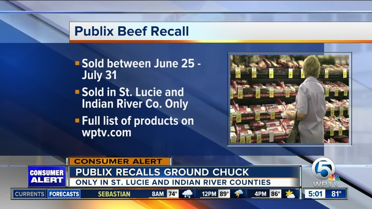 St. Lucie, Indian River counties impacted by Publix beef recall