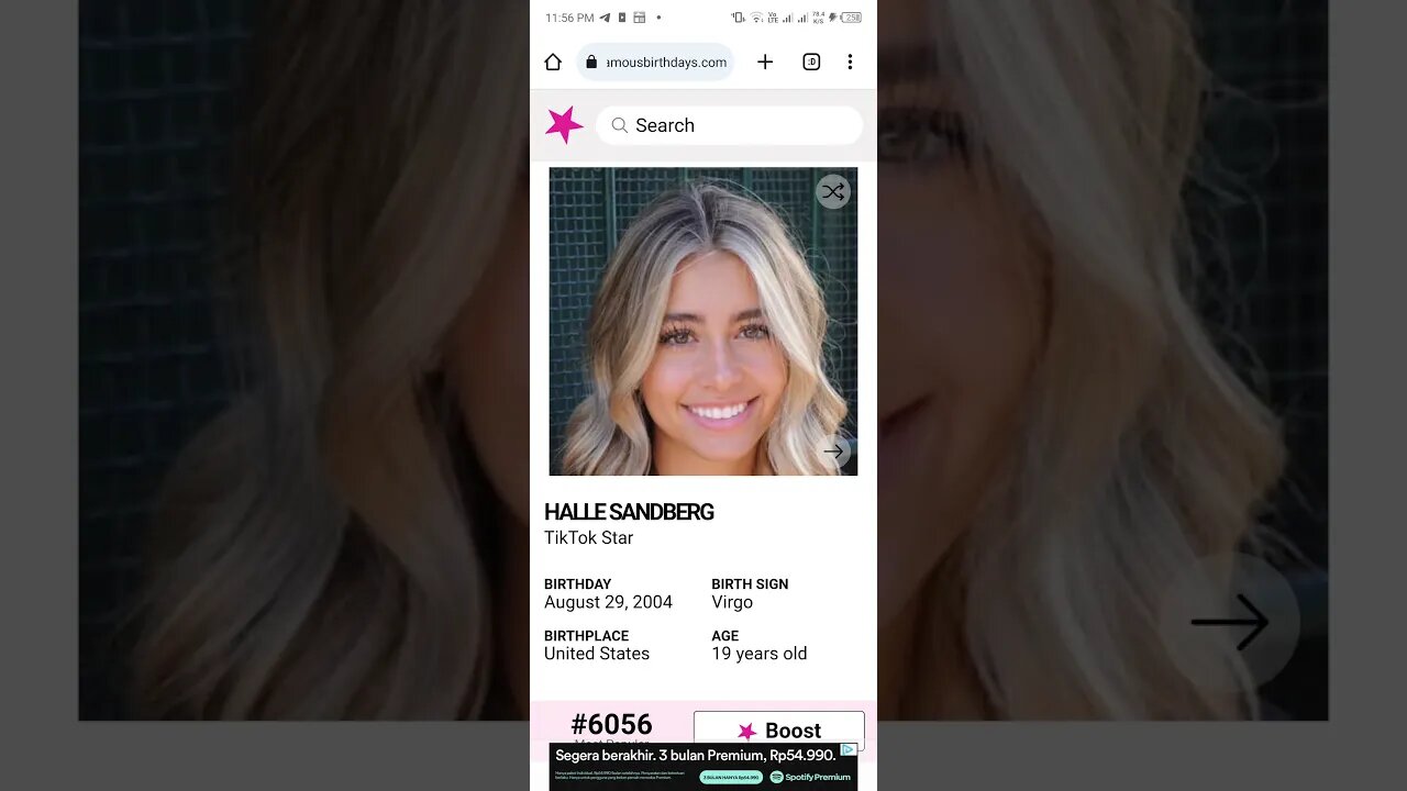 HAPPY 19 BIRTHDAY HALLE SANDBERG