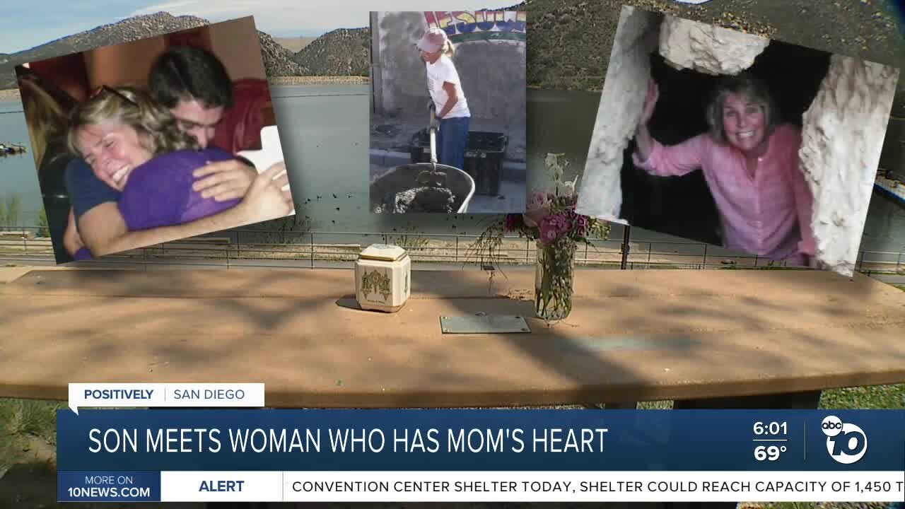 San Diego man meets the woman who received his mom's heart