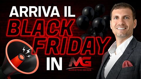 ARRIVA IL BLACK FRIDAY in MARKETING GENIUS