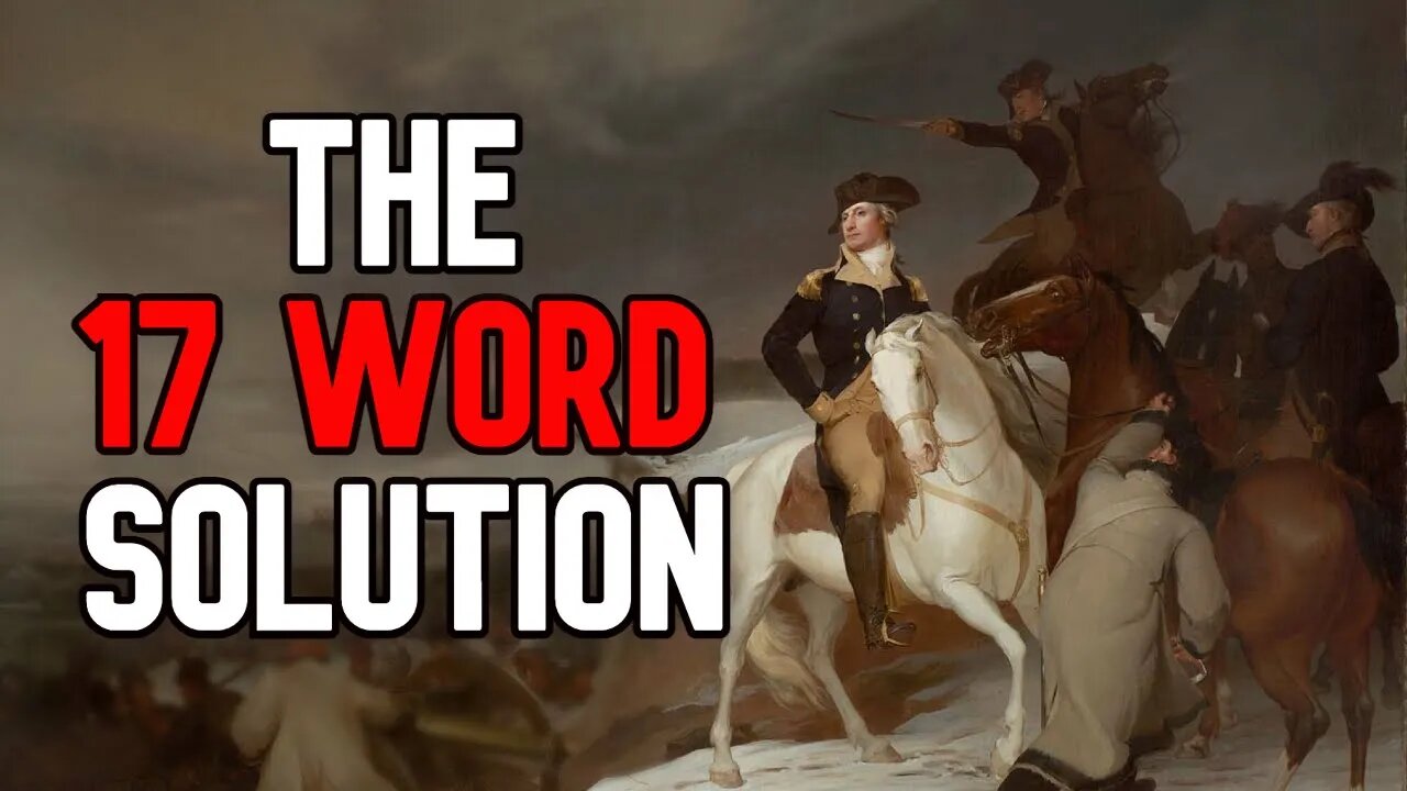 The 17 Word Solution | How to Become a Better Man