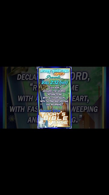 01.11.2023 | STORM MINISTRIES | Daily Bible Verse | JOEL 2:12 (NIV) | #shorts