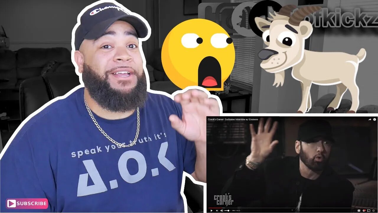 Em Watches Our Reaction Videos - Crook's Corner: Exclusive Interview w/ Eminem - REACTION ( PART 1 )