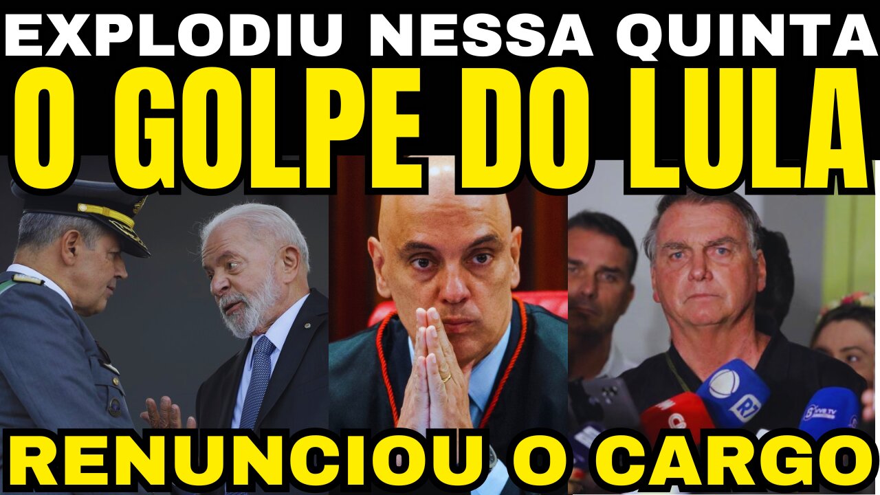 Bomba! GOLPE DO LULA ACABA DE EXPL0DIR EM BRASÍLIA!! RENUNCIOU O CARGO FOI DERRUBADO